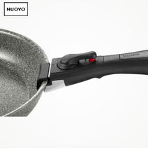 Carica l'immagine nel visualizzatore di Gallery, SET 3 PZ.,PADELLE E MANICO, GRIGIO SENZA PFAS Rivestimento Interno In Ceraforce ( Vetro) Con Manico Removibile