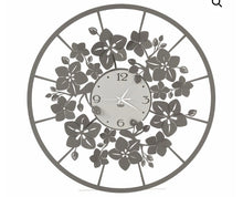 Carica l'immagine nel visualizzatore di Gallery, Orologio da parete floreale Fior di Loto
