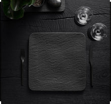 Carica l'immagine nel visualizzatore di Gallery, 1 Piatto da Portata Quadrato Nero