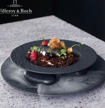 Carica l'immagine nel visualizzatore di Gallery, 4 PiattI Pasta Manufacture Rock Neri 28×28x5cm