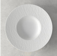 Carica l'immagine nel visualizzatore di Gallery, 6 PiattI Pasta Manufacture Rock blanc 28×28x5cm