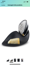 Carica l'immagine nel visualizzatore di Gallery, Grattugia Formaggio Forma in Acciaio 18/10 Lucido con Base in Melammina
