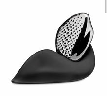 Carica l'immagine nel visualizzatore di Gallery, Grattugia Formaggio Forma in Acciaio 18/10 Lucido con Base in Melammina