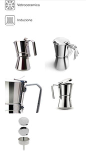 Moka Tz 3 in Acciaio