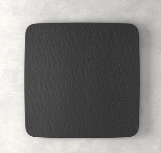 1 Piatto da Portata Quadrato Nero