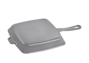 GRILL CON MANICO QUADRATA - 26 X 26 CM, COLORE GRIGIO GRAFITE